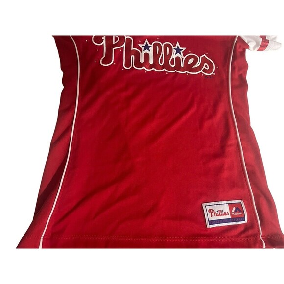 Philadelphia Phillies Girls Youth 2 Medium 10-12 Shirt  Baseball New - Picture 11 of 16